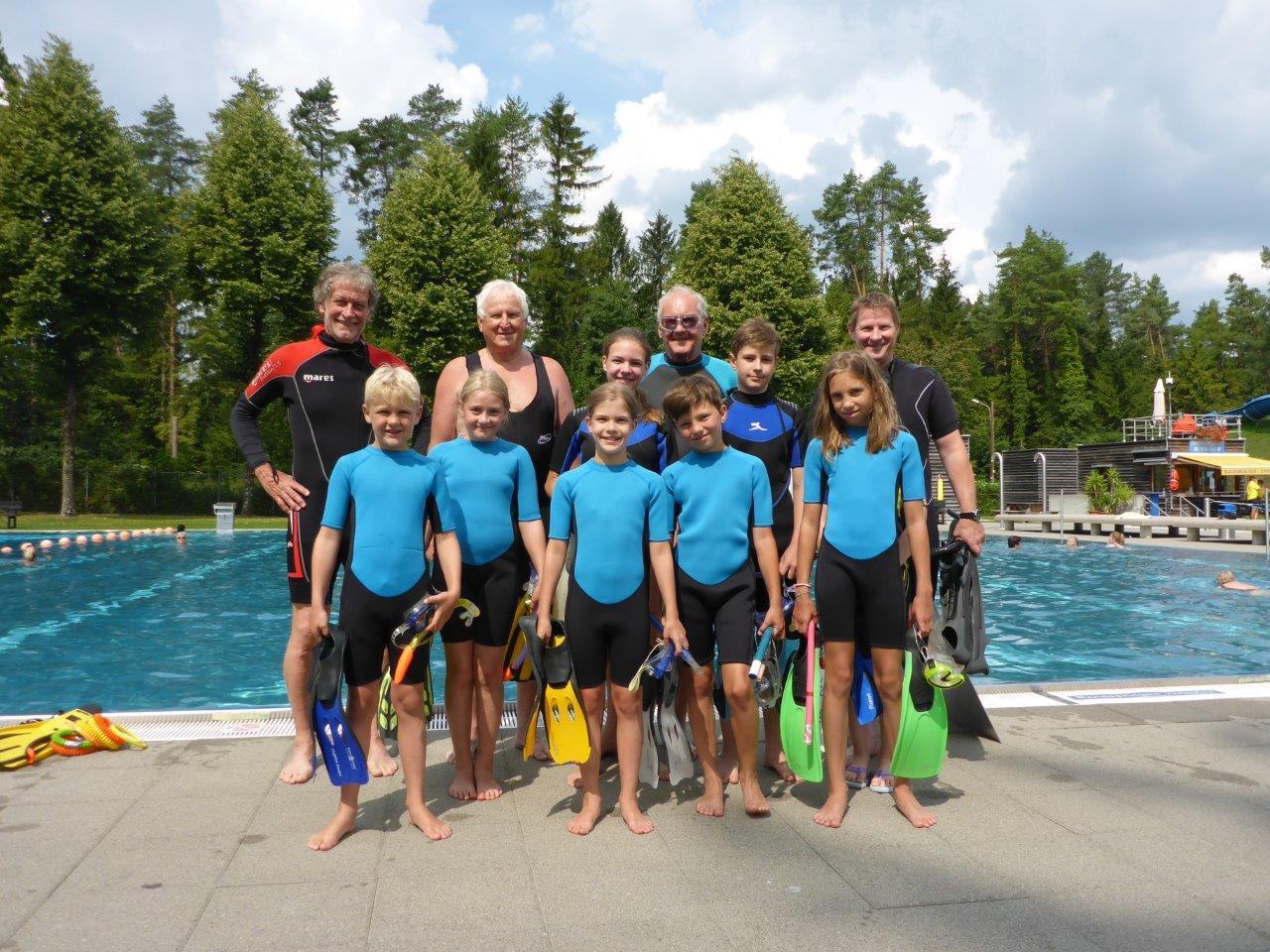 TCV Kinderschnorcheln im Waldbad Gisingen